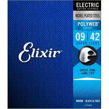 Elixir POLYWEB Standard Electric Guitar Strings Nickel Steel Core