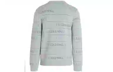 A-COLD-WALL* Letter Print Crewneck Sweater Gray