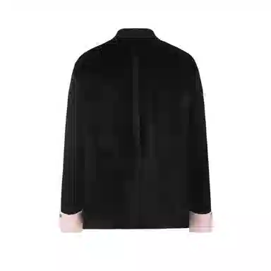 Galliano Landor Velvet Jacket Black Pink