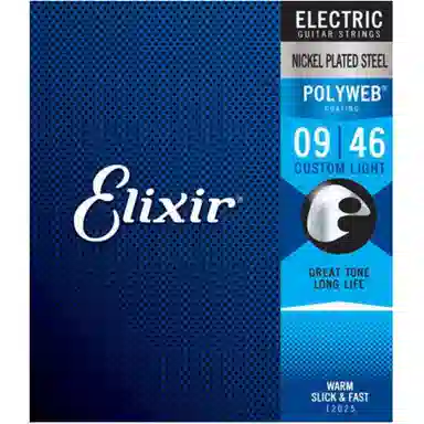 Elixir POLYWEB Standard Electric Guitar Strings Nickel Steel Core