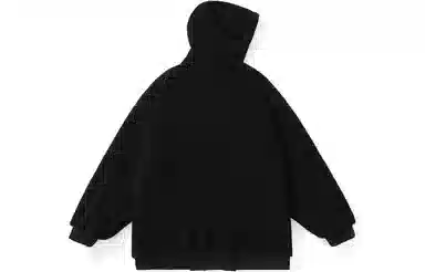 bt Simple Monster Letter Embroidered Fleece Hoodie Jacket