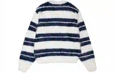 Stussy SS24 Fuzzy Stripe Crewneck Sweater