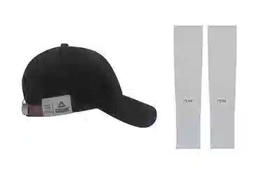 匹克 出行必备防晒冰袖遮阳帽两件套大头围显脸小 棉 鸭舌帽 男女同款情侣款