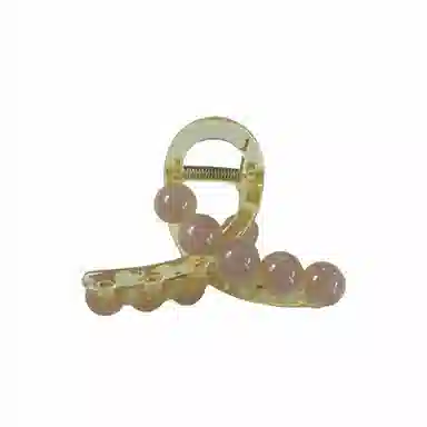 尚先生 春夏新款透黄色亚克力抓夹小清新温柔后脑勺 发夹 女款