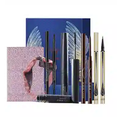 火烈鸟 睫毛膏套盒 眼线胶笔液笔细眉笔 纤长卷翘防水精细礼盒独家