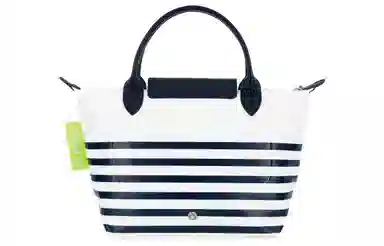 Longchamp Le Pliage 23 Navy White