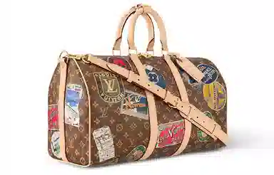 LOUIS VUITTON keepallBandoulire 45 Flight mode Monogram