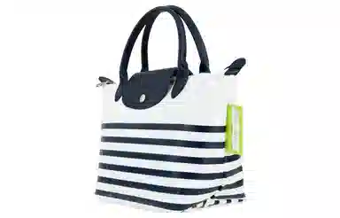 Longchamp Le Pliage 23 Navy White