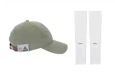 匹克 出行必备防晒冰袖遮阳帽两件套大头围显脸小 棉 鸭舌帽 男女同款情侣款