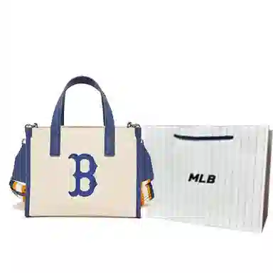 MLB Mini Tote Bag Blue White