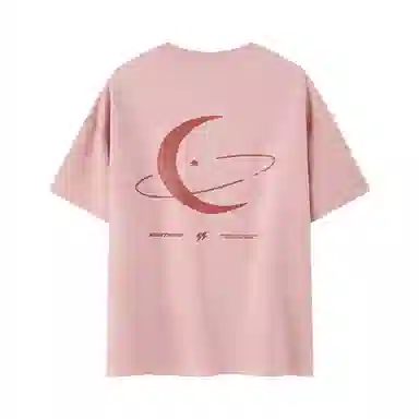 Rabbit House Reflective Gothic Lettering Suede T-Shirt