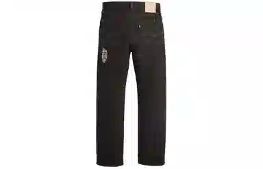Stussy x Levi's SS24 Logo Embroidered Jeans Black