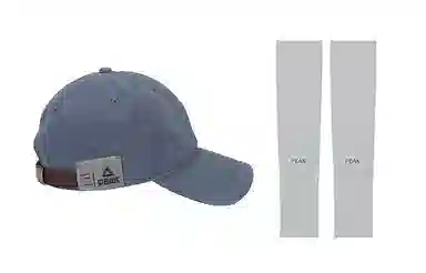 匹克 出行必备防晒冰袖遮阳帽两件套大头围显脸小 棉 鸭舌帽 男女同款情侣款