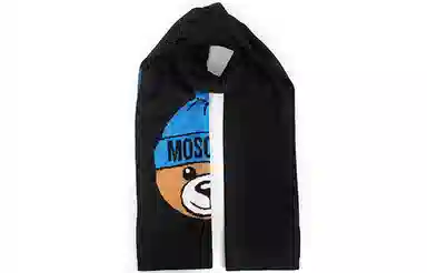 Moschino Teddy Bear Wool Scarf