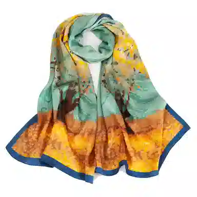 上海故事 真丝方巾 春望 桑蚕丝 丝巾 女款 礼盒装