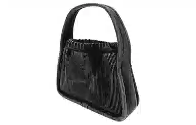 Alexander Wang Gradient Ribbed Logo Drawstring Tote Small Gray