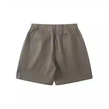 我是大卫 美式复古拉链五分休闲短裤 男款 深卡其色