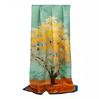 上海故事 真丝方巾 春望 桑蚕丝 丝巾 女款 礼盒装