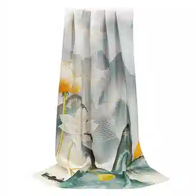 上海故事 真丝方巾 春望 桑蚕丝 丝巾 女款 礼盒装