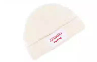 Charles Jeffrey Logo Beanie White