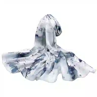 上海故事 丝韵百合 桑蚕丝 丝巾 女款 礼盒装