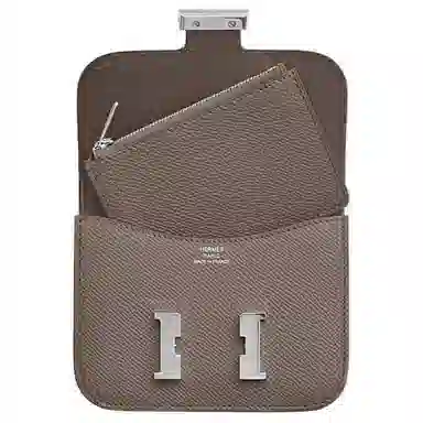 HERMES Constance Slim Epsom 8F Gris tain