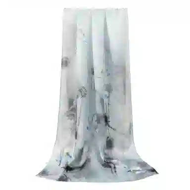 上海故事 国色天香 清冷玉兰 桑蚕丝 丝巾 女款