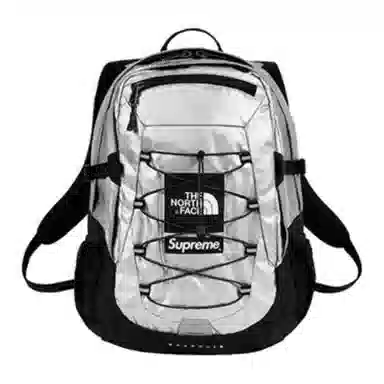 Supreme SS18 Metallic Borealis Logo