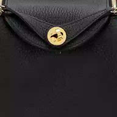 HERMES Lindy Mini 19 Taurillon Clemence Noir