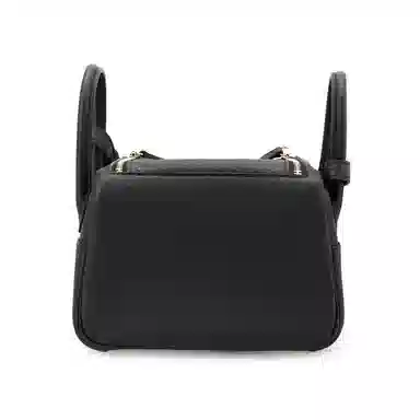 HERMES Lindy Mini 19 Taurillon Clemence Noir