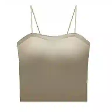 睦隆世家 无痕带胸垫运动亲肤吊带 女款