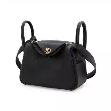HERMES Lindy Mini 19 Taurillon Clemence Noir