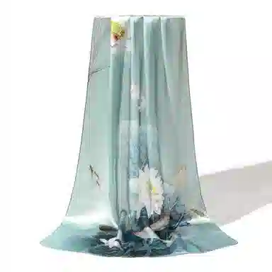 上海故事 国色天香真丝春宠芍药桑蚕丝 丝巾 女款