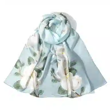 上海故事 国色天香真丝春宠芍药桑蚕丝 丝巾 女款