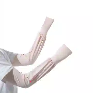 梦特娇 夏季轻薄宽松露指护臂 户外防紫外线冰丝灯笼 防晒袖 女款