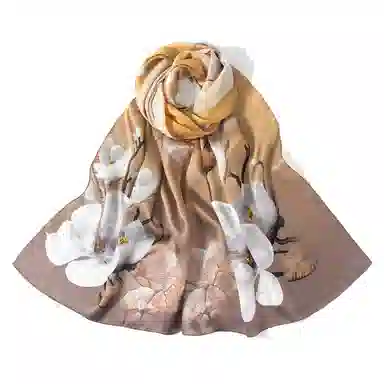 上海故事 国色天香真丝春宠芍药桑蚕丝 丝巾 女款