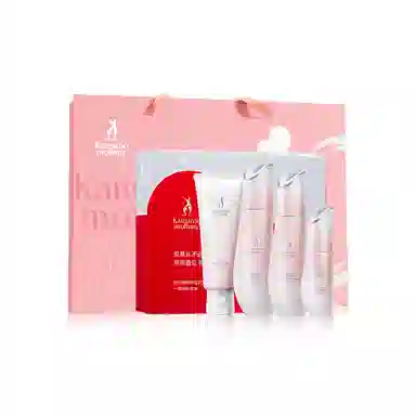 袋鼠妈妈光感透亮护肤品水乳补水保湿化妆品精华礼盒套装