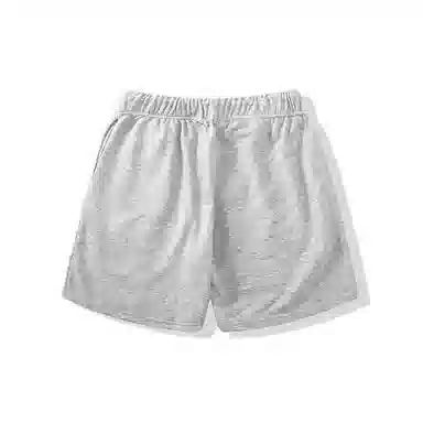 我是大卫 纯色宽松日系直筒系带休闲短裤 男款 灰色