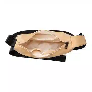 NOXXON Colorblock Nylon Shoulder Bag Medium Morandi Blue Obsidian Black