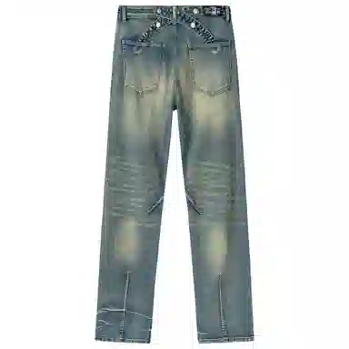 XINYINSU Vintage Washed Loose Straight Jeans