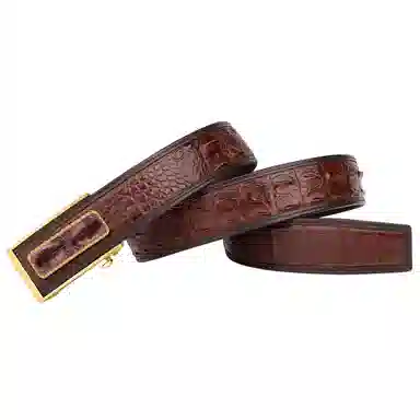 杰伦欧斯 奢华钢扣贴皮 真皮青年 鳄鱼皮 皮带 男款