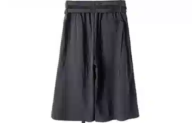 幻象者 原创设计直筒宽松复古中腰五分休闲短裤 男女同款 黑色