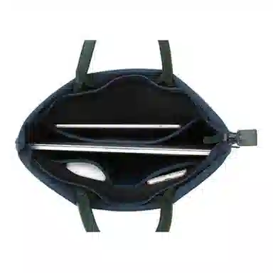 泰克森 时尚简约拉链开合 尼龙 手提包 常规 男女同款情侣款 蓝色/绿色