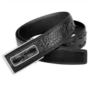 杰伦欧斯 奢华钢扣贴皮 真皮青年 鳄鱼皮 皮带 男款