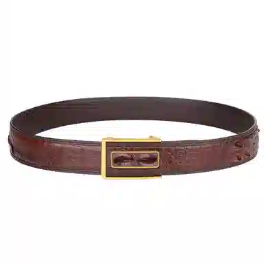 杰伦欧斯 奢华钢扣贴皮 真皮青年 鳄鱼皮 皮带 男款