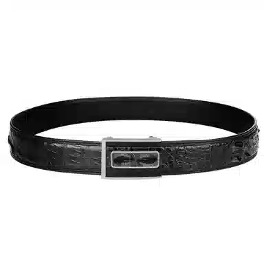 杰伦欧斯 奢华钢扣贴皮 真皮青年 鳄鱼皮 皮带 男款