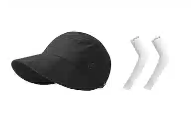 匹克 出行必备 可扎马尾 薄款透气速干 空顶遮阳太阳 口罩冰袖套装 聚酯纤维 防晒帽 女款