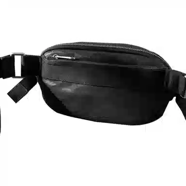 Houbu Classic Leather Sling Bag Black