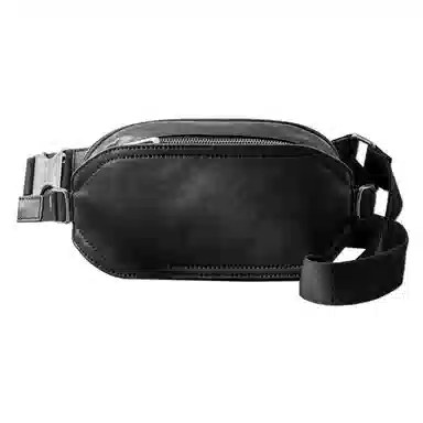 Houbu Classic Leather Sling Bag Black