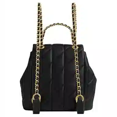 COACH Tabby 22 Quilted Backpack Black